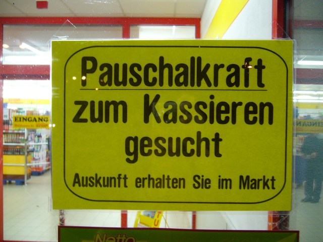 Eingang zum Supermarkt