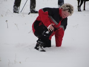 Schneegrabenklettern